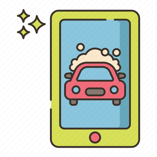 App, car, mobile, wash icon - Download on Iconfinder
