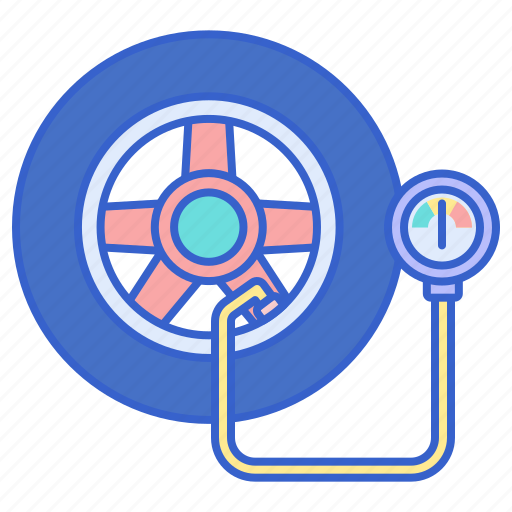 Checking, pressure, tire icon - Download on Iconfinder