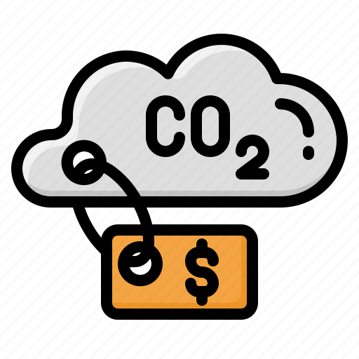 Carbon, trade, decarbonisation, environmental, pricing, carbon credit, carbon tax icon - Download on Iconfinder