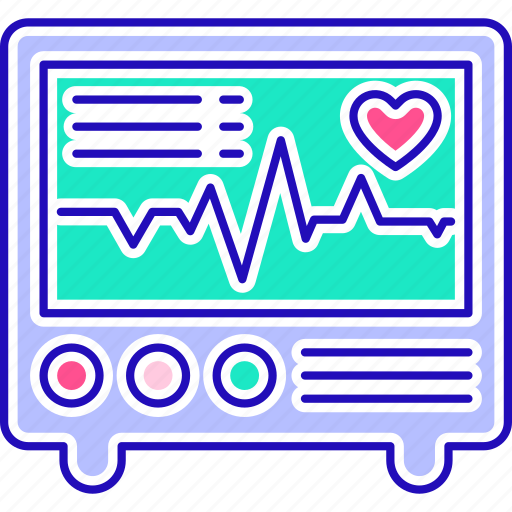Cardiology, device, electrocardiogram, electrocardiograph, healthcare, medical icon - Download on Iconfinder