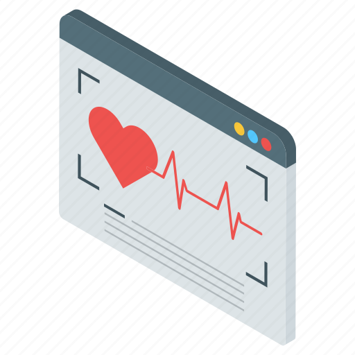 Cardiology, digital checkup, ecg machine, ecg monitor, electrocardiogram, online check up icon - Download on Iconfinder