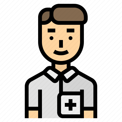 Aid, assist, career, man, nurse icon - Download on Iconfinder