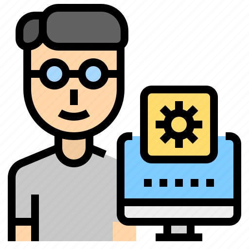 Career, code, man, program, programer icon - Download on Iconfinder