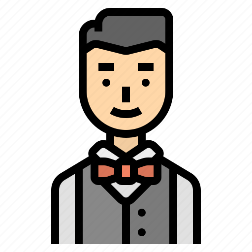 Career, hotel, man, service, waiter icon - Download on Iconfinder