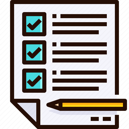 Document, checking, list, skill, check, pen icon - Download on Iconfinder