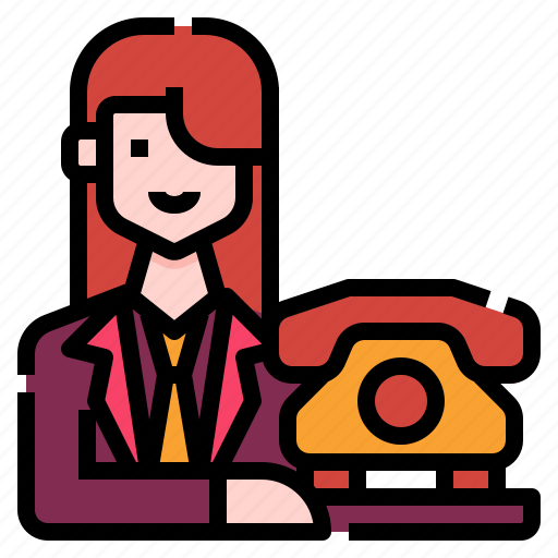 Avatar, maneger, occupation, people, receptionist, user, woman icon - Download on Iconfinder