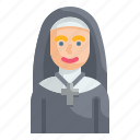 nun, catholic, christian, religious, avatar