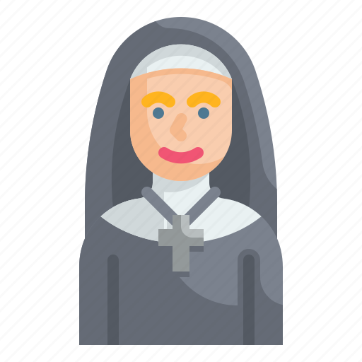 Nun, catholic, christian, religious, avatar icon - Download on Iconfinder
