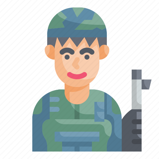 Soldier, army, military, veteran, avatar icon - Download on Iconfinder