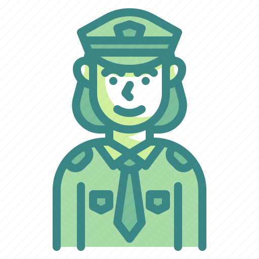 Police, cop, guard, officer, woman icon - Download on Iconfinder