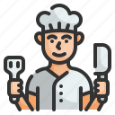 chef, cook, professions, man, avatar