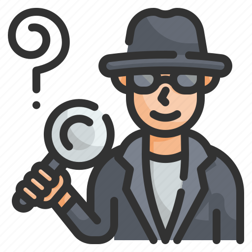Detective, investigate, spy, clue, man icon - Download on Iconfinder