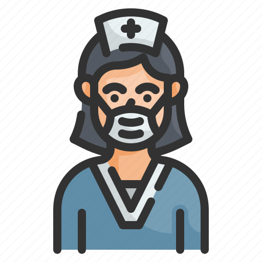 Nurse, nursing, assistant, uniform, woman icon - Download on Iconfinder