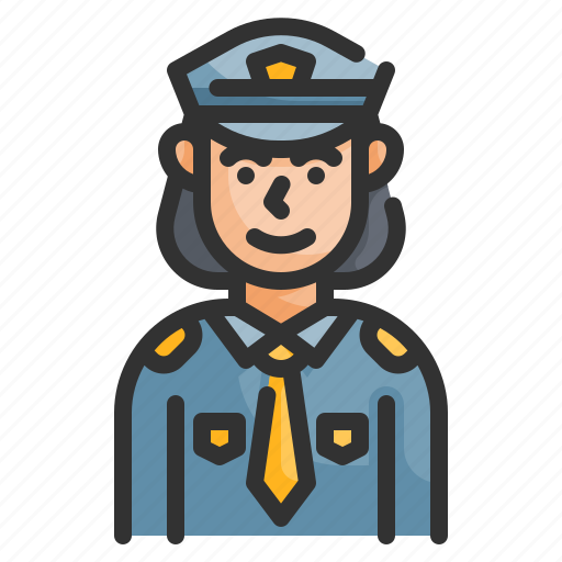 Police, cop, guard, officer, woman icon - Download on Iconfinder