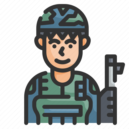 Soldier, army, military, veteran, avatar icon - Download on Iconfinder