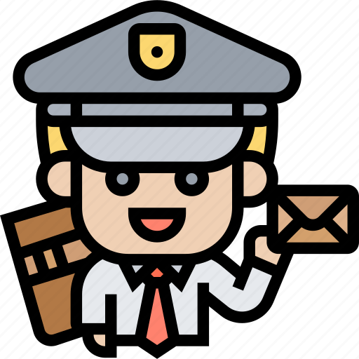 Mailman, courier, postman, service, delivery icon - Download on Iconfinder