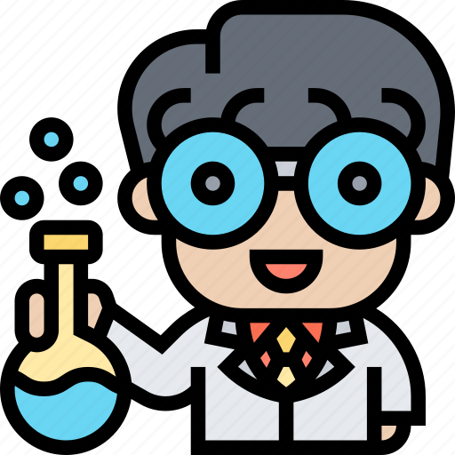 Laboratory, researcher, experiment, scientist, chemist icon - Download on Iconfinder