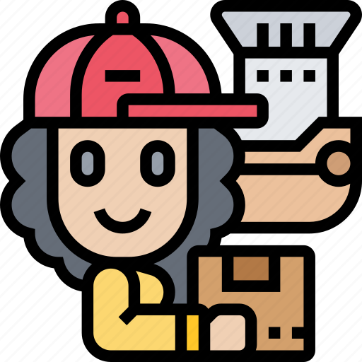 Postman, delivery, logistic, cargo, shipment icon - Download on Iconfinder