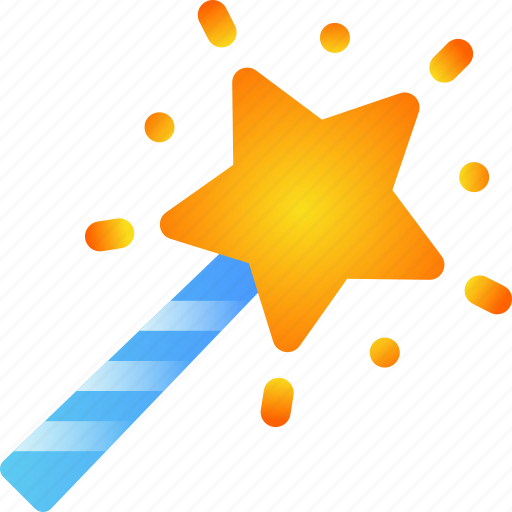 Magic wand, fantasy, wizard, tale icon - Download on Iconfinder