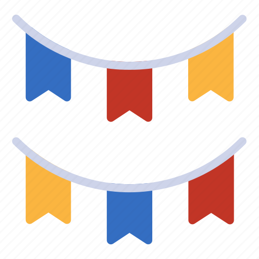 Flags, party, decoration, pennants, circus icon - Download on Iconfinder