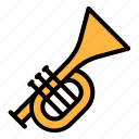 trumpet, carnival, festival, instrument, music