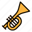 trumpet, carnival, festival, instrument, music 