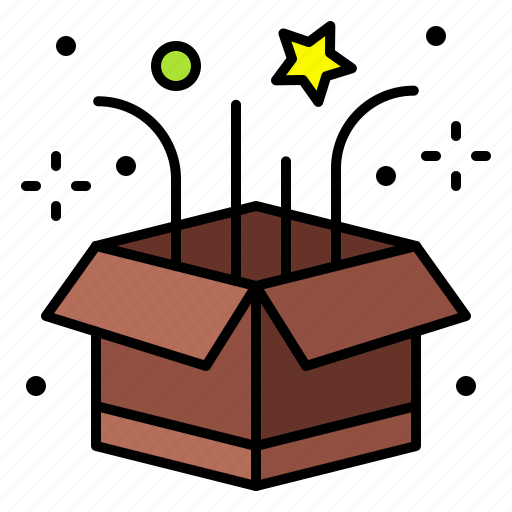Package, confetti, box, surprise, party icon - Download on Iconfinder