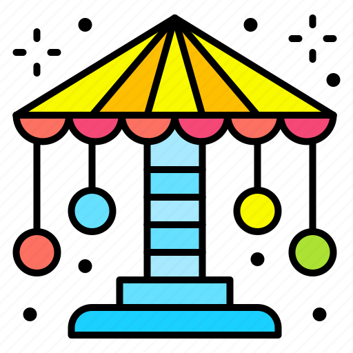 Carousel, entertainment, fairground, carnival, amusement, park icon - Download on Iconfinder