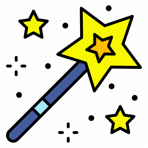 Wand, magic, trick, carnival icon - Download on Iconfinder