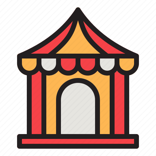Carnival, circus, festival, tent icon - Download on Iconfinder