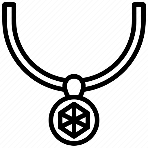 Necklace, diamond, pendant, accessory, pearl icon - Download on Iconfinder