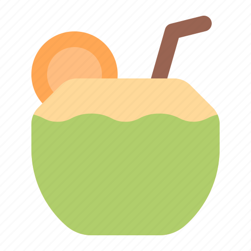 Coconut, drink, cocktail, tropical, fresh, coconut water icon - Download on Iconfinder