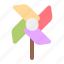 fan, pinwheel, childhood, toy, paper fan 
