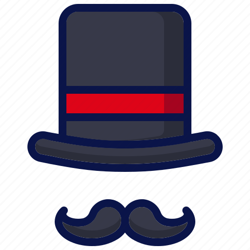 Amusement, carnival, circus, circus hat, magic hat, mustache, parade icon - Download on Iconfinder