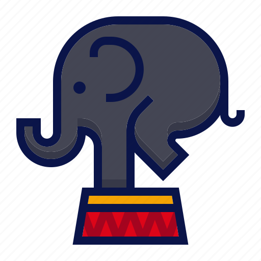 Amusement, animal, attractions, carnival, circus, elephant, parade icon - Download on Iconfinder