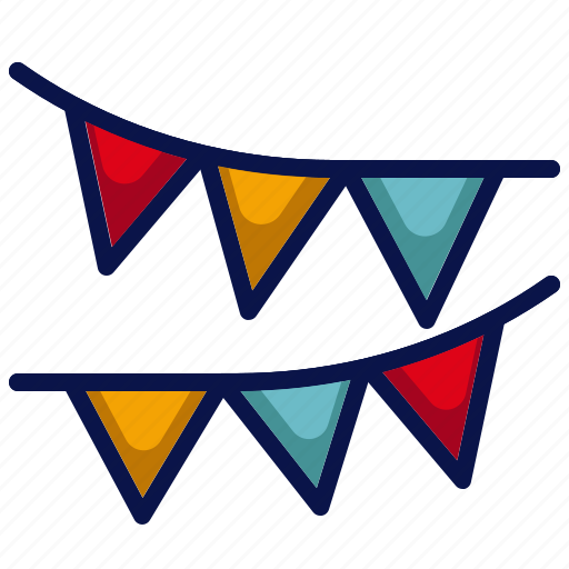 Amusement, carnival, celebration, circus, flag decoration, parade, party icon - Download on Iconfinder