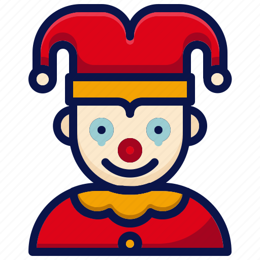 Amusement, carnival, circus, clown, jester, joker, parade icon - Download on Iconfinder