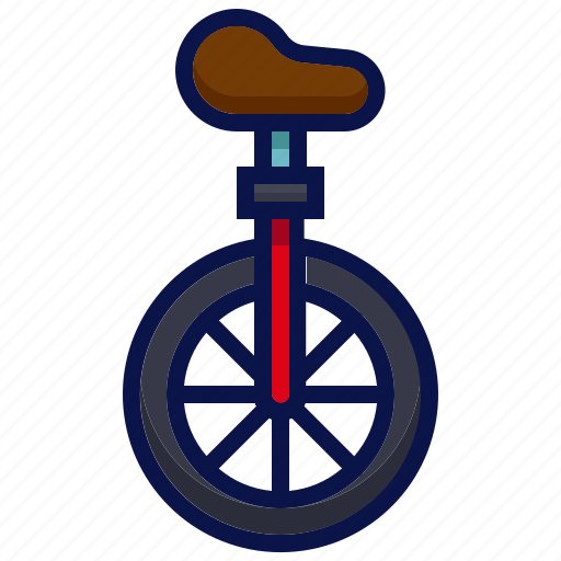 Amusement, bicycle, carnival, circus, monocycle, parade, unicycle icon - Download on Iconfinder