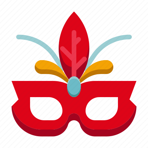 Amusement, carnival, circus, costume, feathers, mask, parade icon - Download on Iconfinder