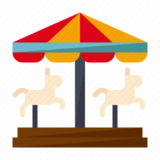 Amusement, carnival, carousel, circus, horse carousel, merry go round, parade icon - Download on Iconfinder