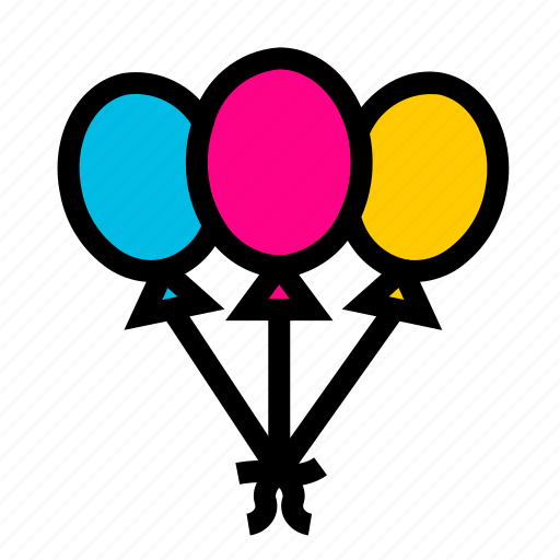 Anniversary, balloon, carnaval, celebration, event, festival, party icon - Download on Iconfinder