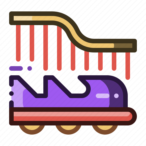 Roller coaster, rides, carnival, amusement park, theme park icon - Download on Iconfinder