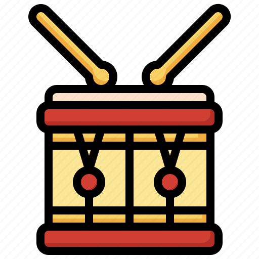 Drum, music, multimedia, drumsticks, percussion, instrument, sticks icon - Download on Iconfinder