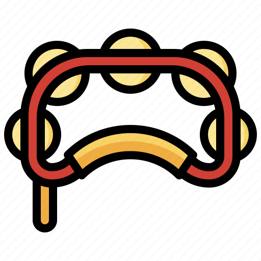 Tambourine, music, multimedia, percussion, instrument, musical, orchestra icon - Download on Iconfinder