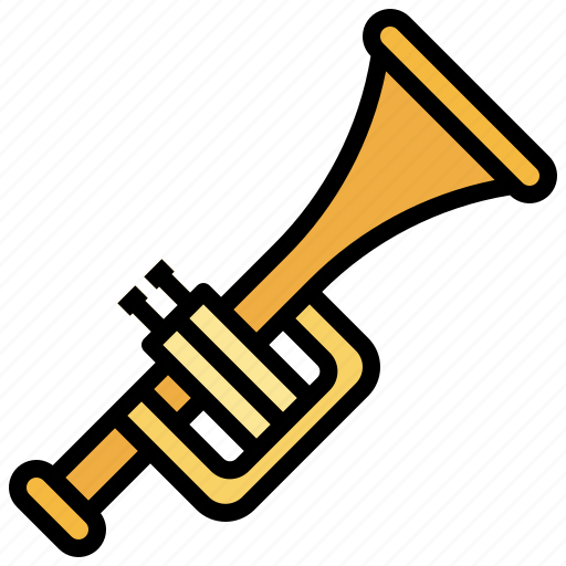 Trumpet, music, multimedia, wind, instrument, musical, entertainment icon - Download on Iconfinder