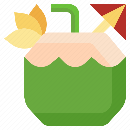 Coconut, drink, food, restaurant, organic, vegan, coconuts icon - Download on Iconfinder