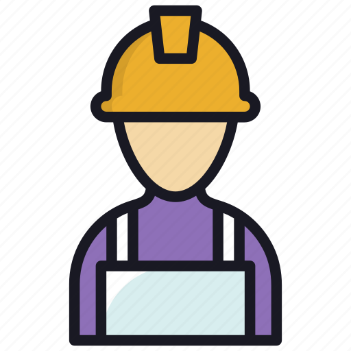 Carpenter, helmet, labour, man, worker icon - Download on Iconfinder