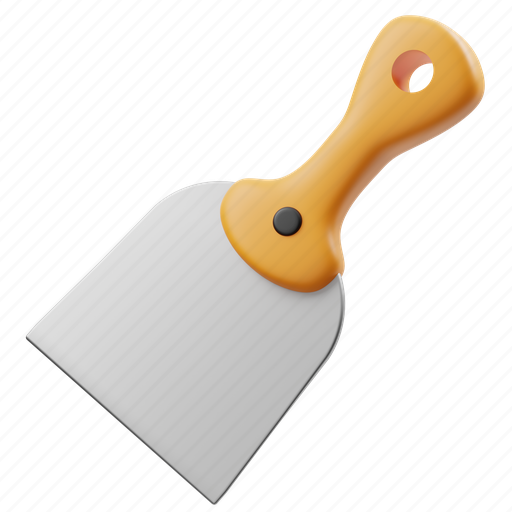 Putty, knife, putty knife, tool, construction, equipment, spatula 3D illustration - Download on Iconfinder