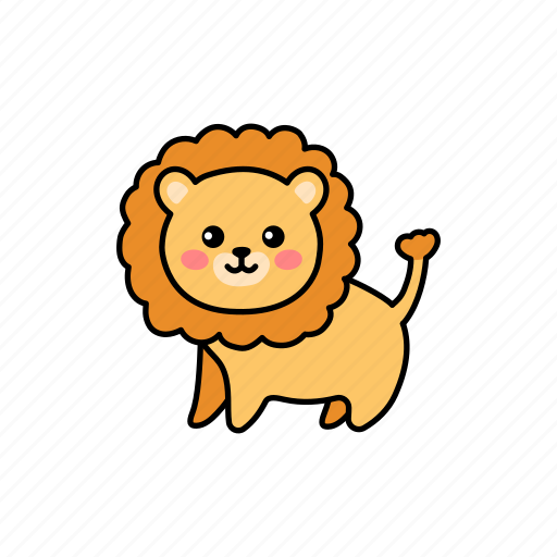 Lion, cartoon, animal icon - Download on Iconfinder