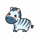 zebra, cartoon, animal